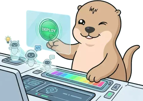 AltClaw illustration with an otter deploying AI agents